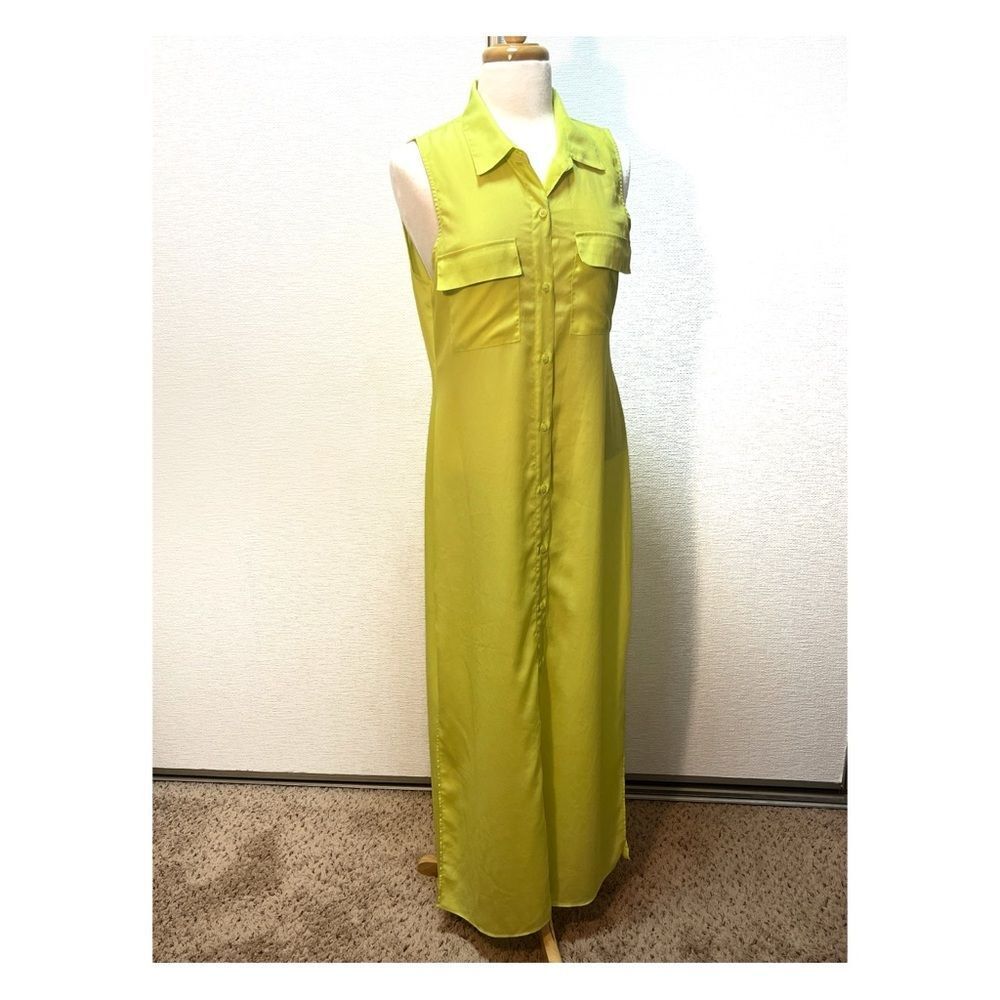 Victoria's Secret Neon Sleeveless Sundress with Notched Collar